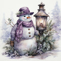 Classic Snowman Fabric Panel 8
