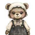 Classic Teddy Bear Fabric Panel 17
