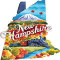 Classic US States Fabric Panel 19