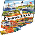 Classic US States Fabric Panel 24