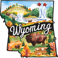 Classic US States Fabric Panel 27