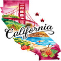 Classic US States Fabric Panel 3