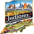 Classic US States Fabric Panel 35