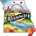 Classic US States Fabric Panel 37