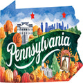 Classic US States Fabric Panel 40