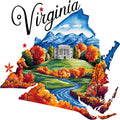 Classic US States Fabric Panel 42
