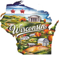 Classic US States Fabric Panel 46