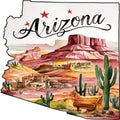 Classic US States Fabric Panel 47