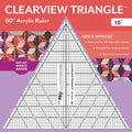 Clearview Triangle 60 Degree Acrylic Ruler 8"