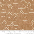 Cocoa Gingerbread Lane 44"/45" Cotton Fabric Per Yard