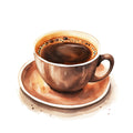 Coffee Elements Fabric Panel 33