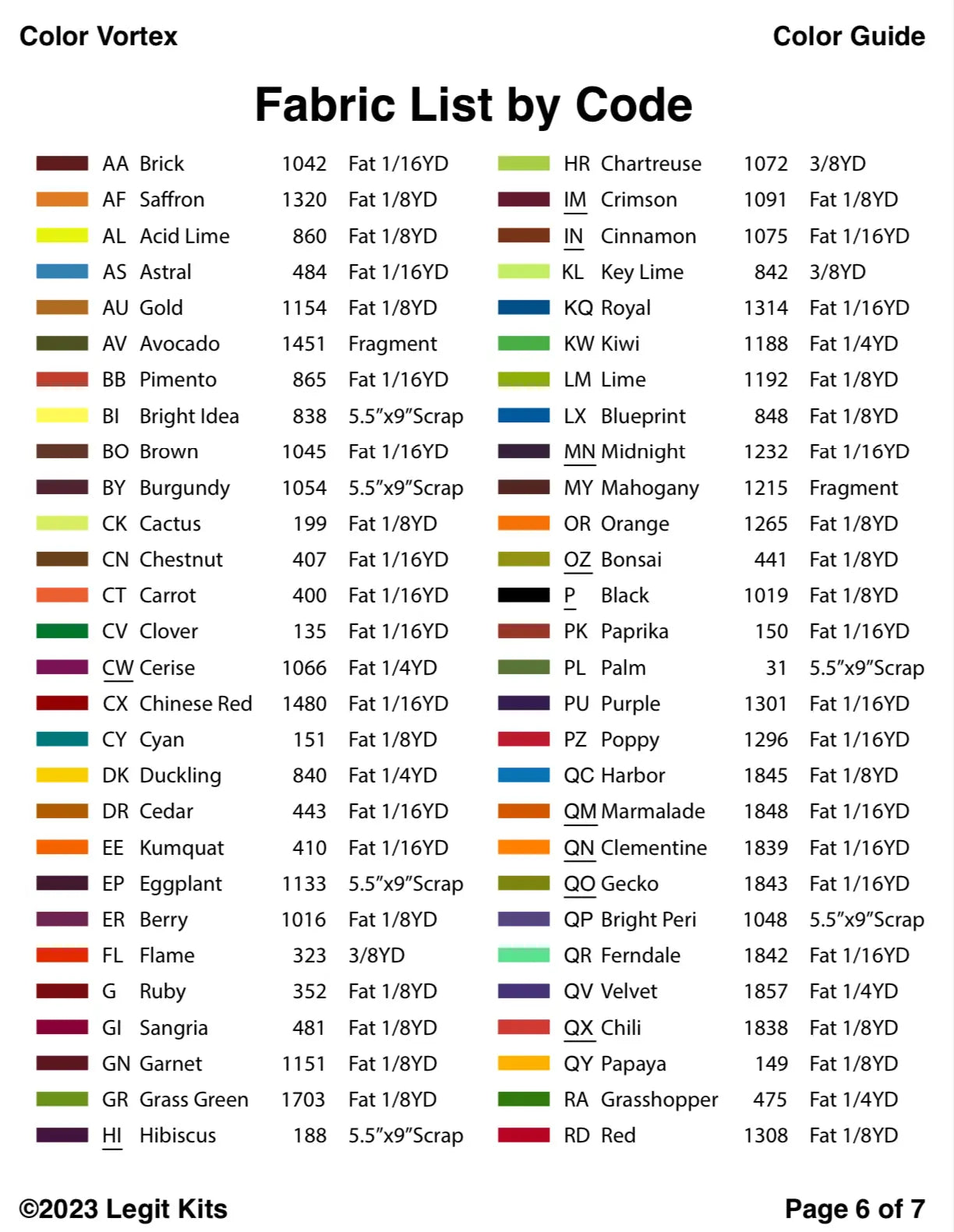 Color Vortex Pattern