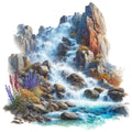 Colorado Rocky Mountains Fabric Panel 26