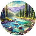 Colorado Rocky Mountains Fabric Panel 5