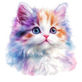 Colorful Cats Fabric Panel 22