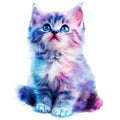 Colorful Cats Fabric Panel 25