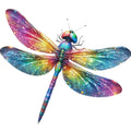 Colorful Dragonfly Fabric Panel 18