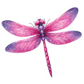 Colorful Dragonfly Fabric Panel 3