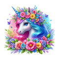 Colorful Magical Unicorn Fabric Panel 11