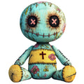 Colorful Voodoo Dolls Fabric Panel 13