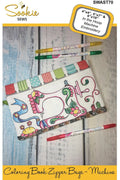 Coloring Book Zipper Pouch In the Hoop - Machine