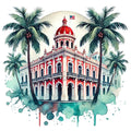 Come to Puerto Rico Fabric Panel 17