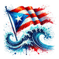Come to Puerto Rico Fabric Panel 26