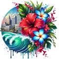 Come to Puerto Rico Fabric Panel 3