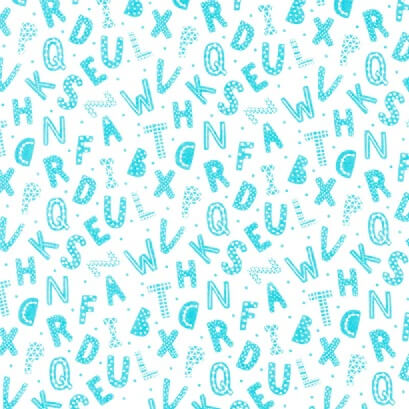 Comfy Flannel - Alphabet 44"/45" Cotton Flannel Fabric per yard