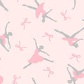 Comfy Flannel - Ballerinas & Bows 44"/45" Cotton Flannel Fabric per yard