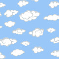 Comfy Flannel - Clouds 44"/45" Cotton Flannel Fabric per yard