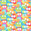 Comfy Flannel - Packed Owls 44"/45" Cotton Flannel Fabric per yard