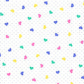Comfy Flannel - Pastel Hearts 44"/45" Cotton Flannel Fabric per yard