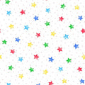 Comfy Flannel - Primary Stars 44"/45" Cotton Flannel Fabric per yard