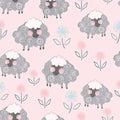 Comfy Flannel - Sheep 44"/45" Cotton Flannel Fabric per yard