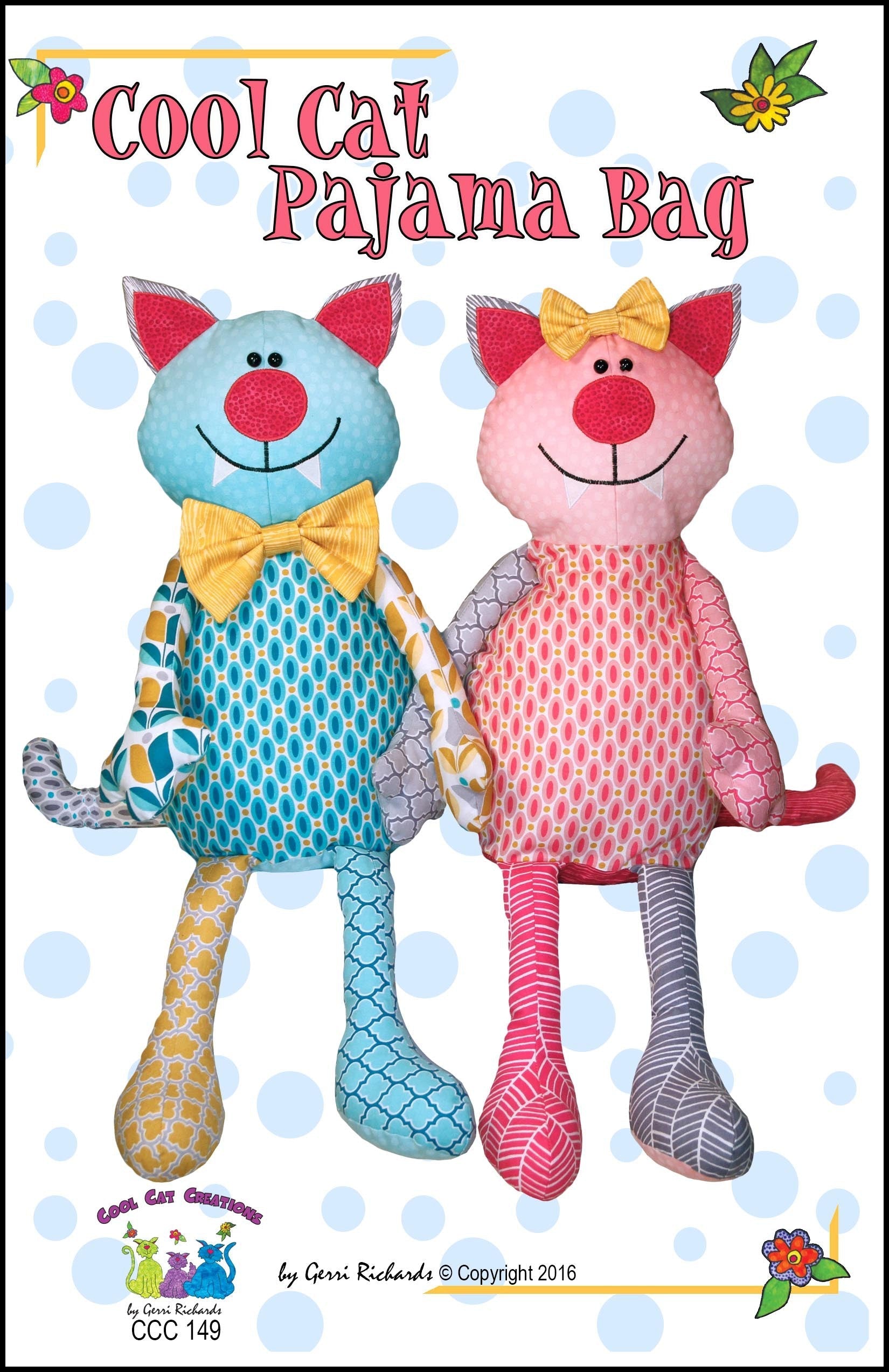 Cool Cat Pajama Bag