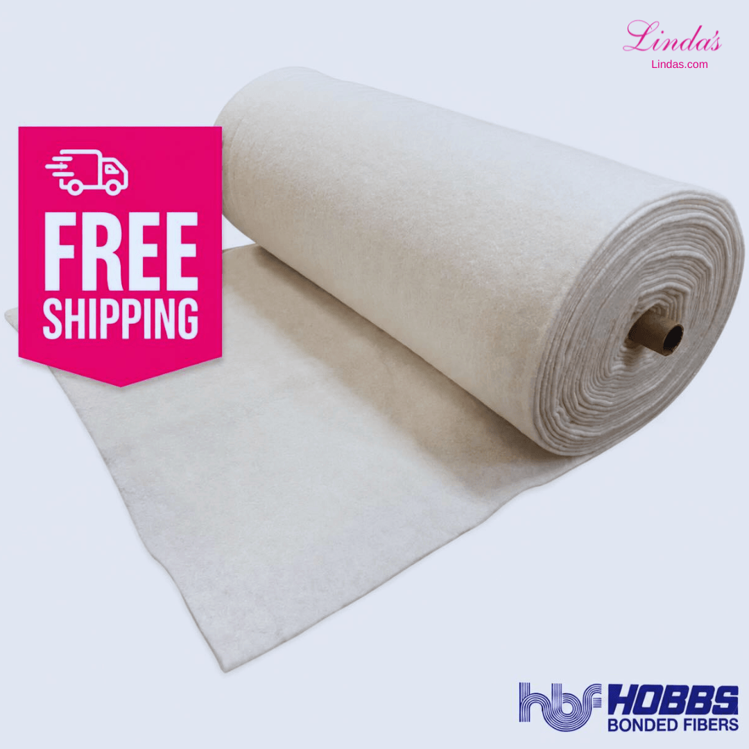 Linda's Deluxe Cotton/Poly Blend Batting - 96" Roll - Made by Hobbs (AVAILABLE for pre-order)