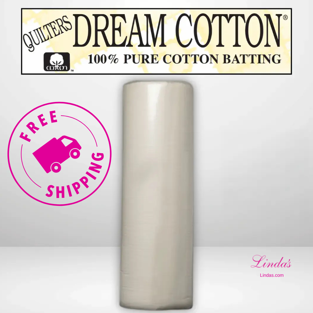 Quilters Dream Supreme Natural Cotton Batting Queen Roll - 93" x 30 yards -- AVAILABLE FOR PRE-ORDER - ROUGHLY 8 WEEKS
