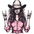 Coquette Cowgirl Fabric Panel 12