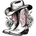 Coquette Cowgirl Fabric Panel 17