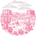 Coquette Cowgirl Fabric Panel 27