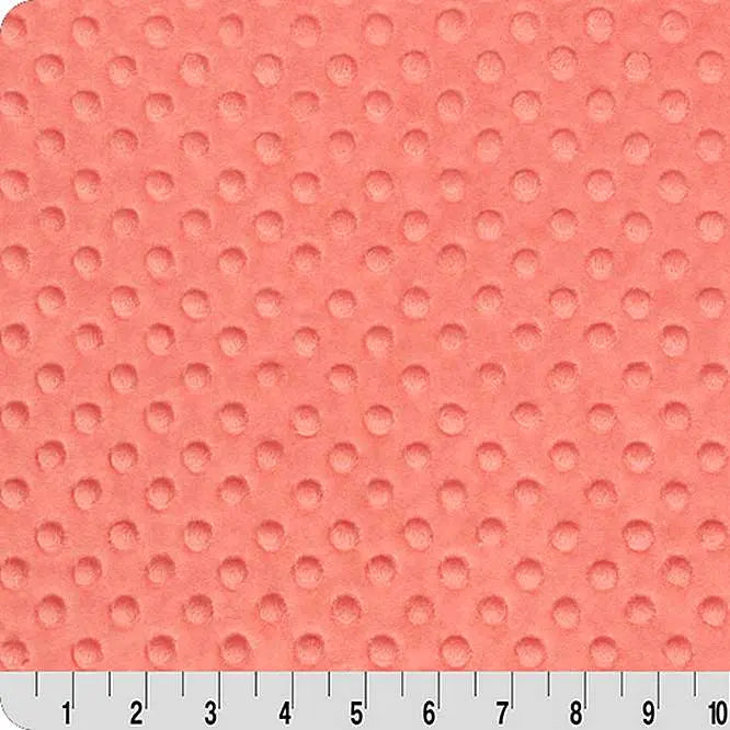 Coral Cuddle Dimple 58/60" Fabric per yard