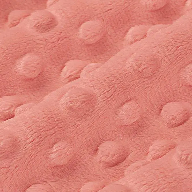 Coral Cuddle Dimple 58/60" Fabric per yard