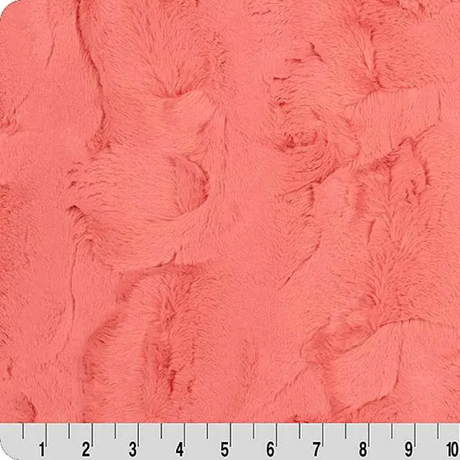 Coral Luxe Cuddle Hide 58/60" Fabric per yard