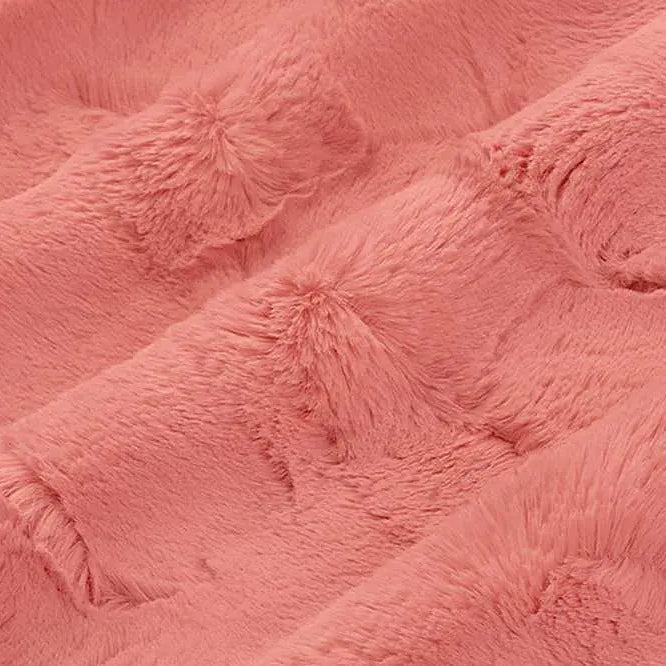 Coral Luxe Cuddle Hide 58/60" Fabric per yard