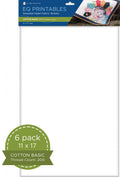 Cotton Printable Fabric Sheets 6 Sheets per pack