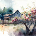 Country Farm Orchards Fabric Panel 10