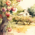 Country Farm Orchards Fabric Panel 9