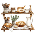 Country Kitchen Fabric Panel 2