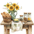 Country Kitchen Fabric Panel 21